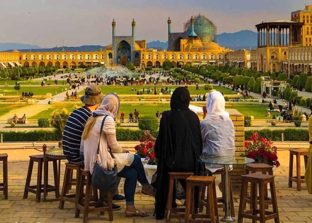 Tourists in Iran